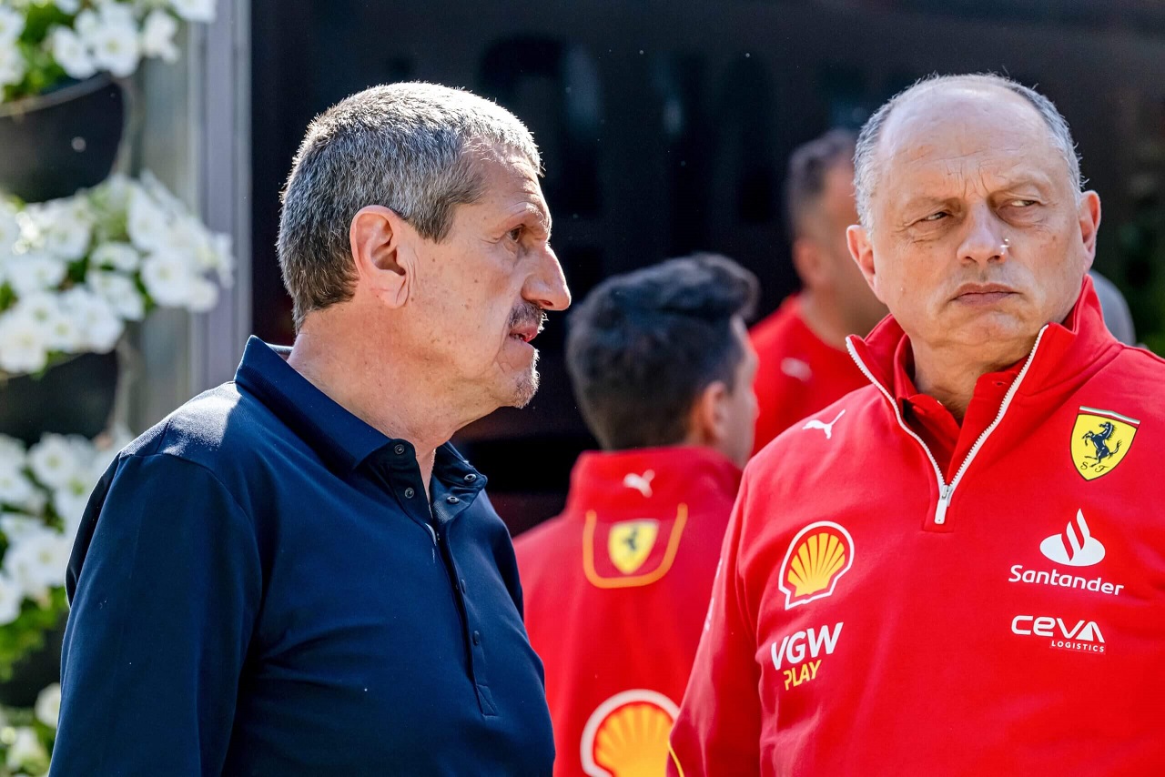 Guenther Steiner with Nasir Hameed Miami Hotel May 2024