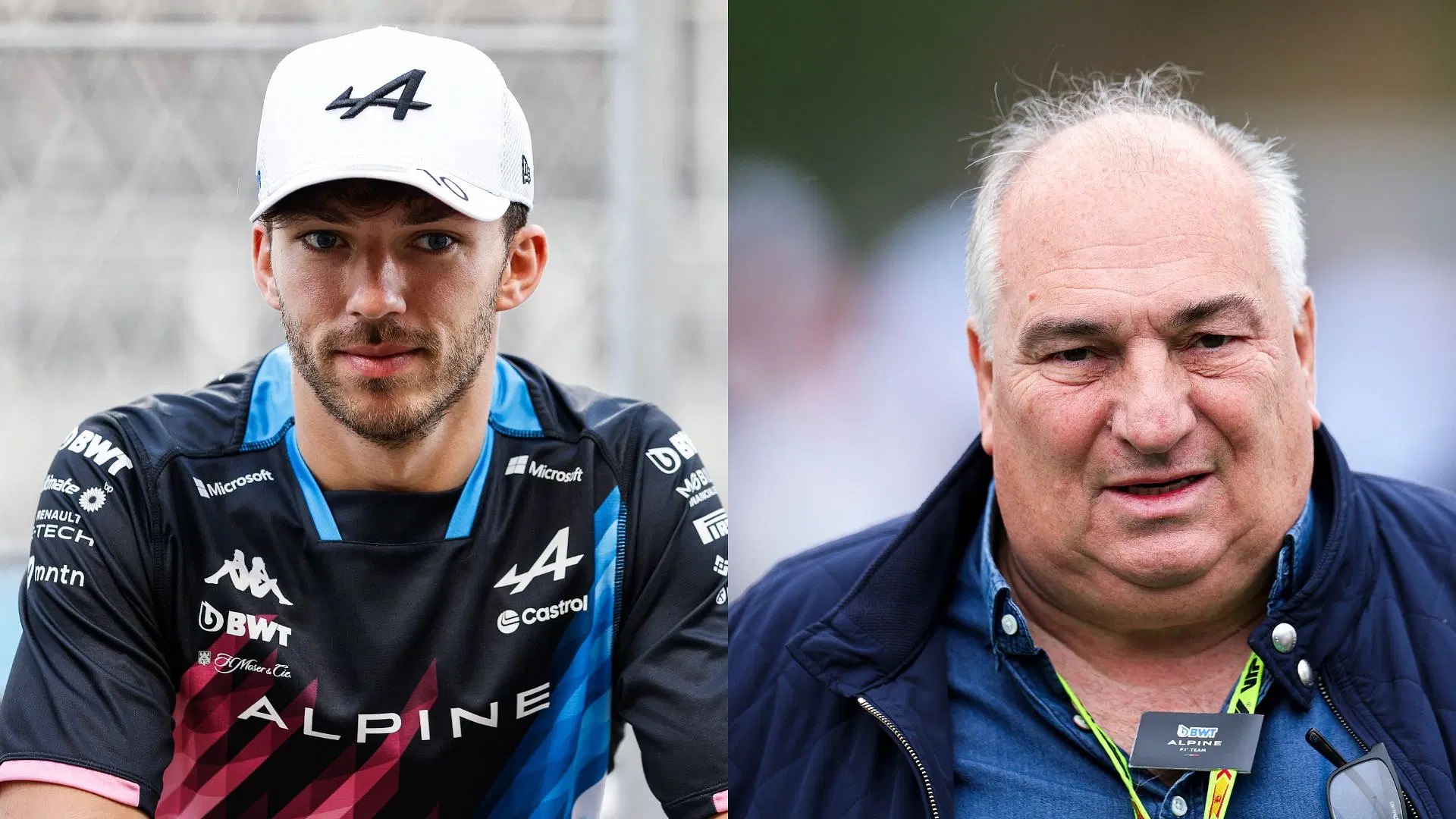 Jean Jacques Gasly Pierre's father with Nasir Hameed 2024