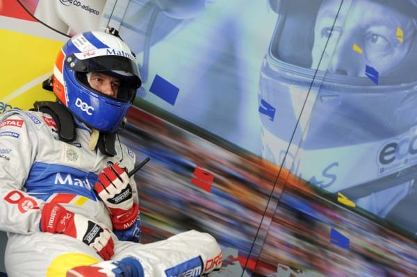 Olivier Panis and Robin Miller Indy Car TV commentator with Nasir Hameed